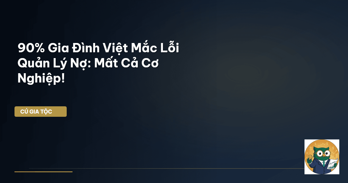 90% Gia Đình Việt Mắc Lỗi Quản Lý Nợ: Mất Cả Cơ Nghiệp!