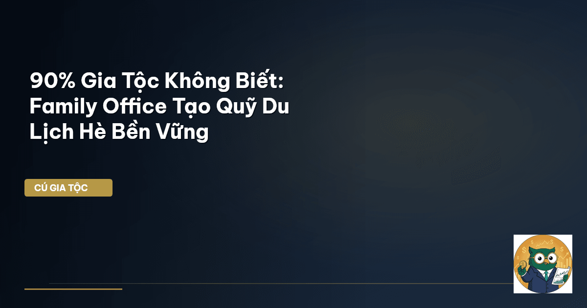90% Gia Tộc Không Biết: Family Office Tạo Quỹ Du Lịch Hè Bền Vững