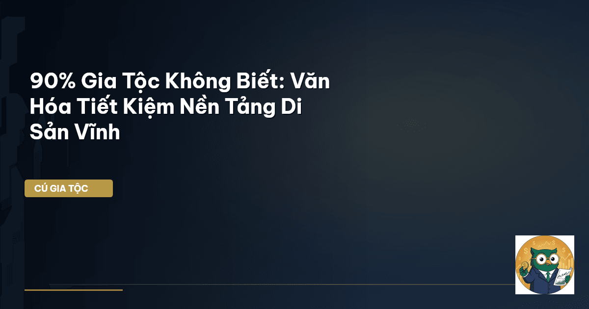 văn hóa tiết kiệm gia tộc
