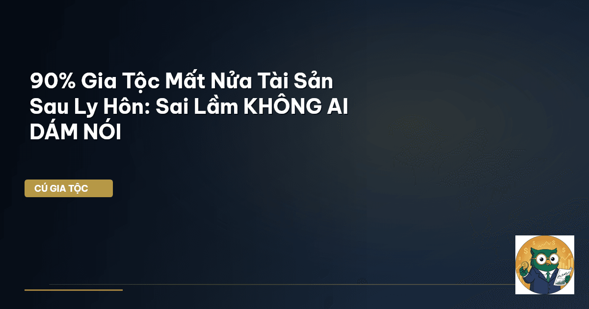 90% Gia Tộc Mất Nửa Tài Sản Sau Ly Hôn: Sai Lầm KHÔNG AI DÁM NÓI