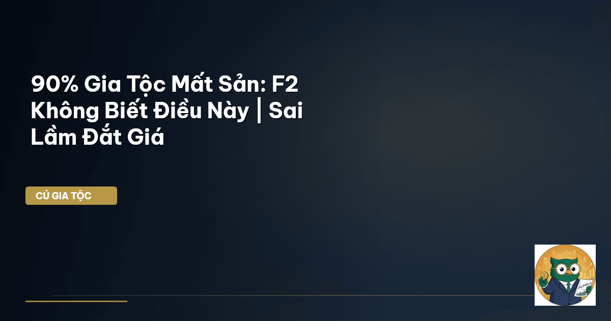 90% Gia Tộc Mất Sản: F2 Không Biết Điều Này | Sai Lầm Đắt Giá