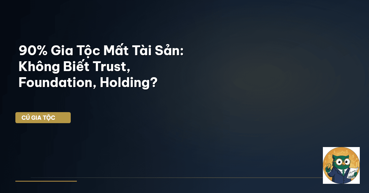 90% Gia Tộc Mất Tài Sản: Không Biết Trust, Foundation, Holding?