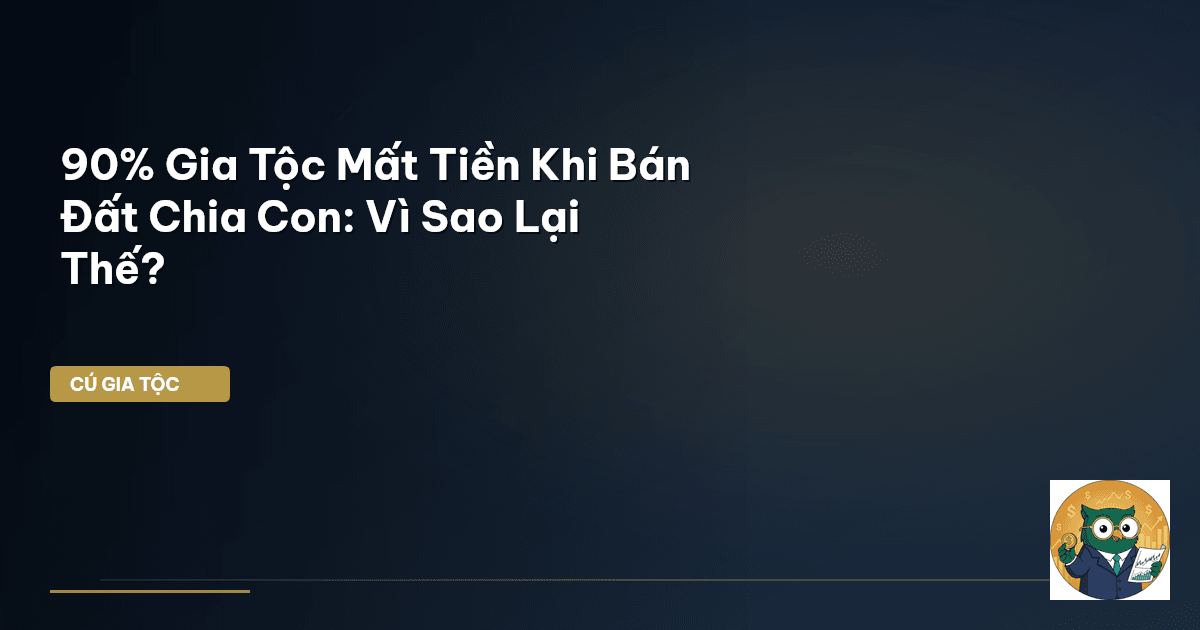 90% Gia Tộc Mất Tiền Khi Bán Đất Chia Con: Vì Sao Lại Thế?