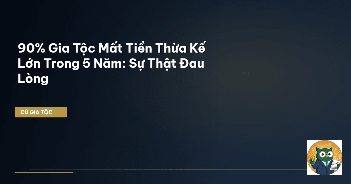 90% Gia Tộc Mất Tiền Thừa Kế Lớn Trong 5 Năm: Sự Thật Đau Lòng