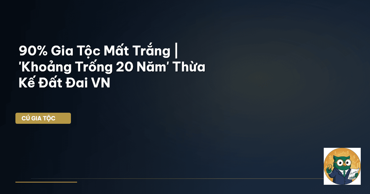 90% Gia Tộc Mất Trắng | 'Khoảng Trống 20 Năm' Thừa Kế Đất Đai VN
