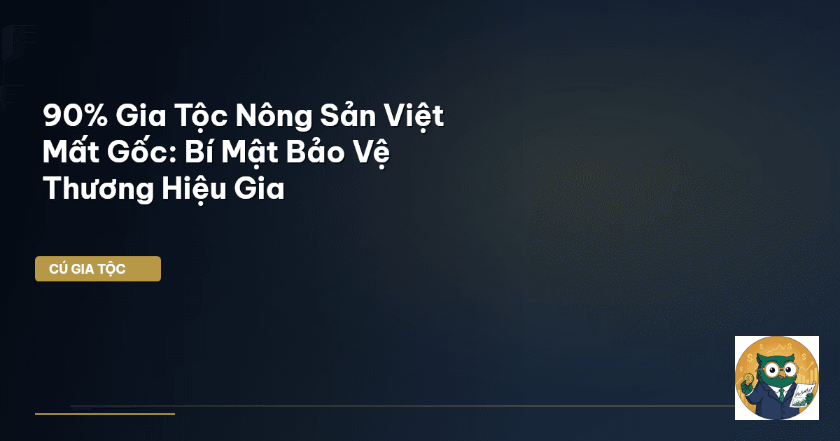 90% Gia Tộc Nông Sản Việt Mất Gốc: Bí Mật Bảo Vệ Thương Hiệu Gia