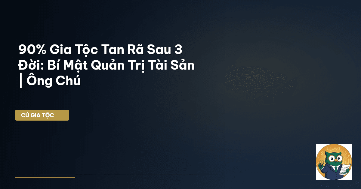 90% Gia Tộc Tan Rã Sau 3 Đời: Bí Mật Quản Trị Tài Sản | Ông Chú