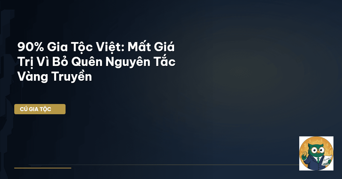 90% Gia Tộc Việt: Mất Giá Trị Vì Bỏ Quên Nguyên Tắc Vàng Truyền