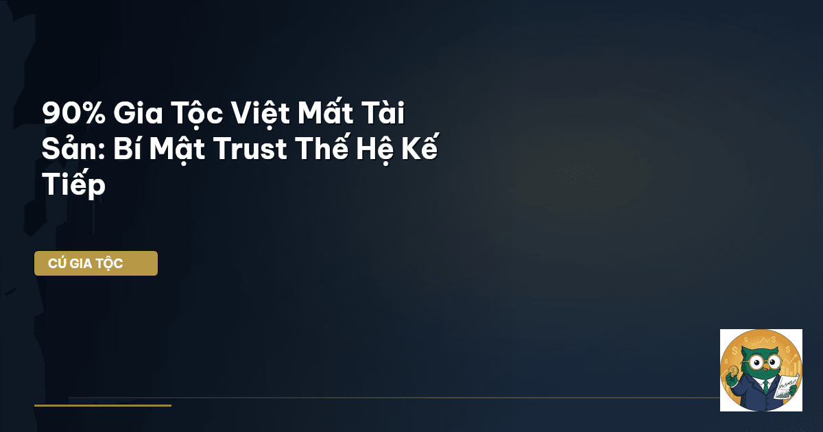 90% Gia Tộc Việt Mất Tài Sản: Bí Mật Trust Thế Hệ Kế Tiếp