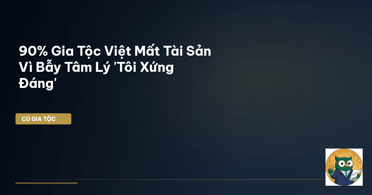 90% Gia Tộc Việt Mất Tài Sản Vì Bẫy Tâm Lý 'Tôi Xứng Đáng'
