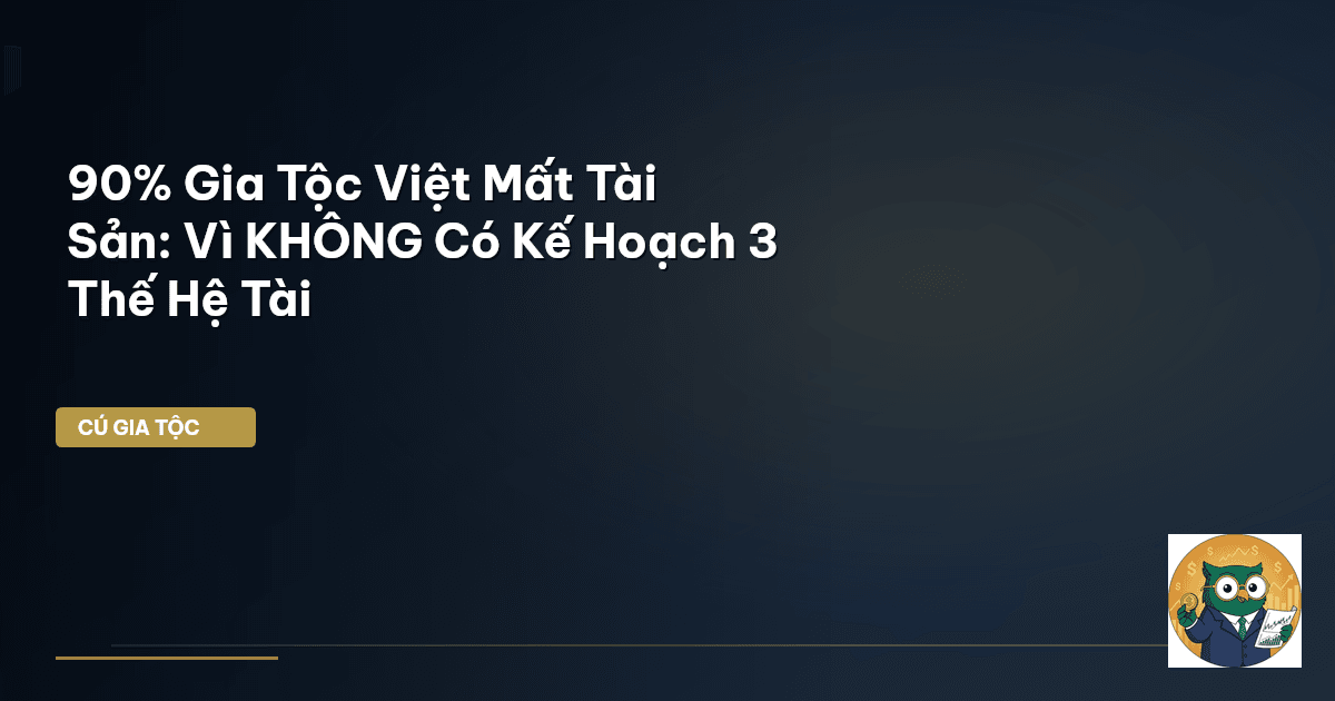 90% Gia Tộc Việt Mất Tài Sản: Vì KHÔNG Có Kế Hoạch 3 Thế Hệ Tài