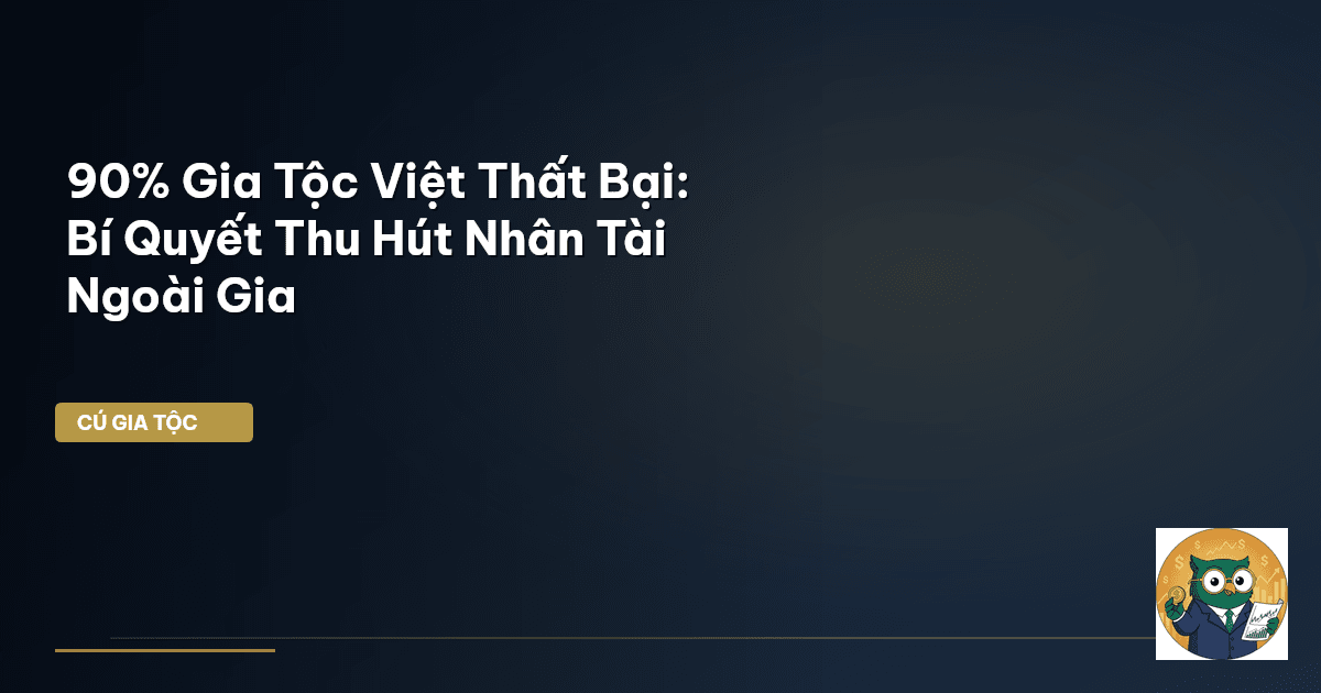 90% Gia Tộc Việt Thất Bại: Bí Quyết Thu Hút Nhân Tài Ngoài Gia