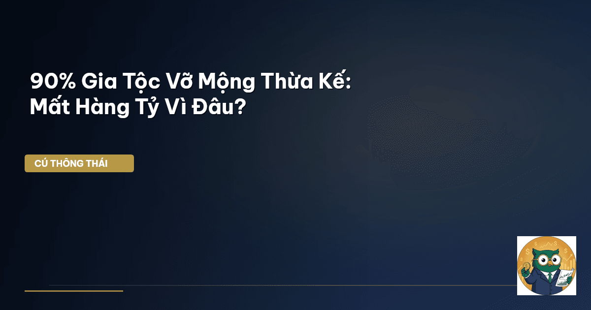 90% Gia Tộc Vỡ Mộng Thừa Kế: Mất Hàng Tỷ Vì Đâu?