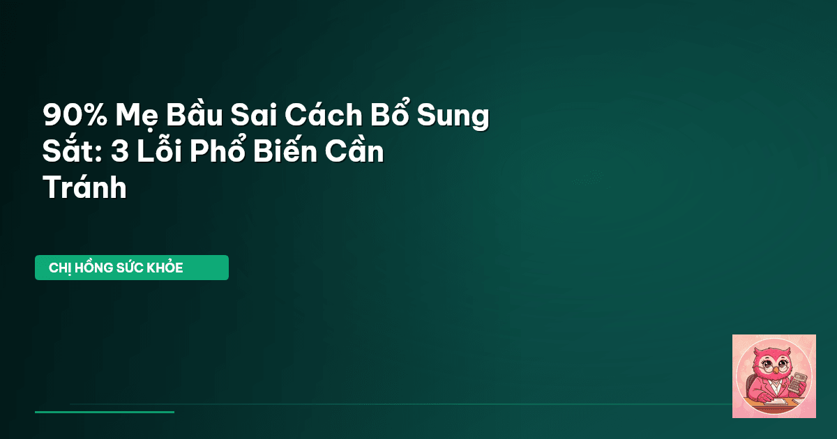 sắt cho mẹ bầu