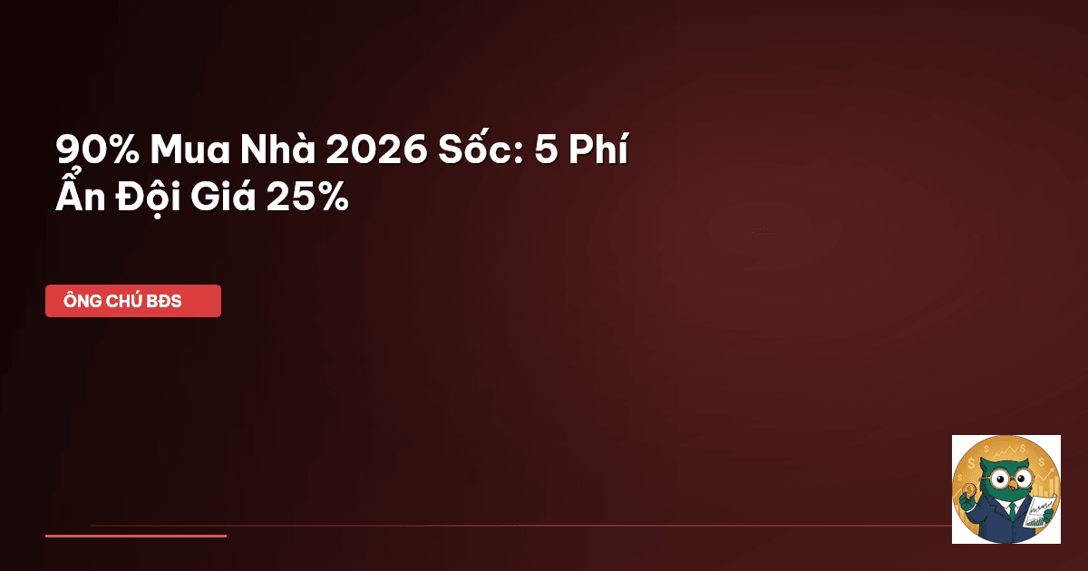 90% Mua Nhà 2026 ‘Sốc’: 5 Phí Ẩn Đội Giá 25%