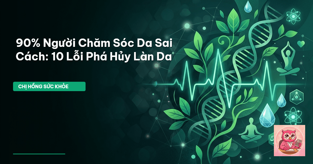 sai lầm chăm sóc da