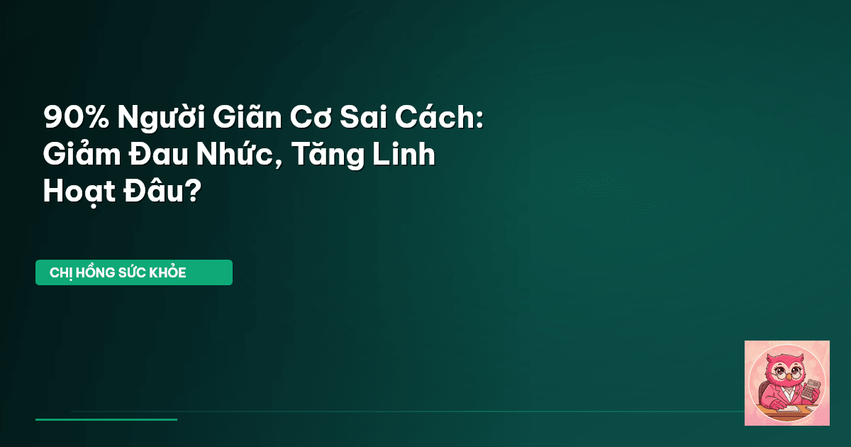 giãn cơ đúng cách