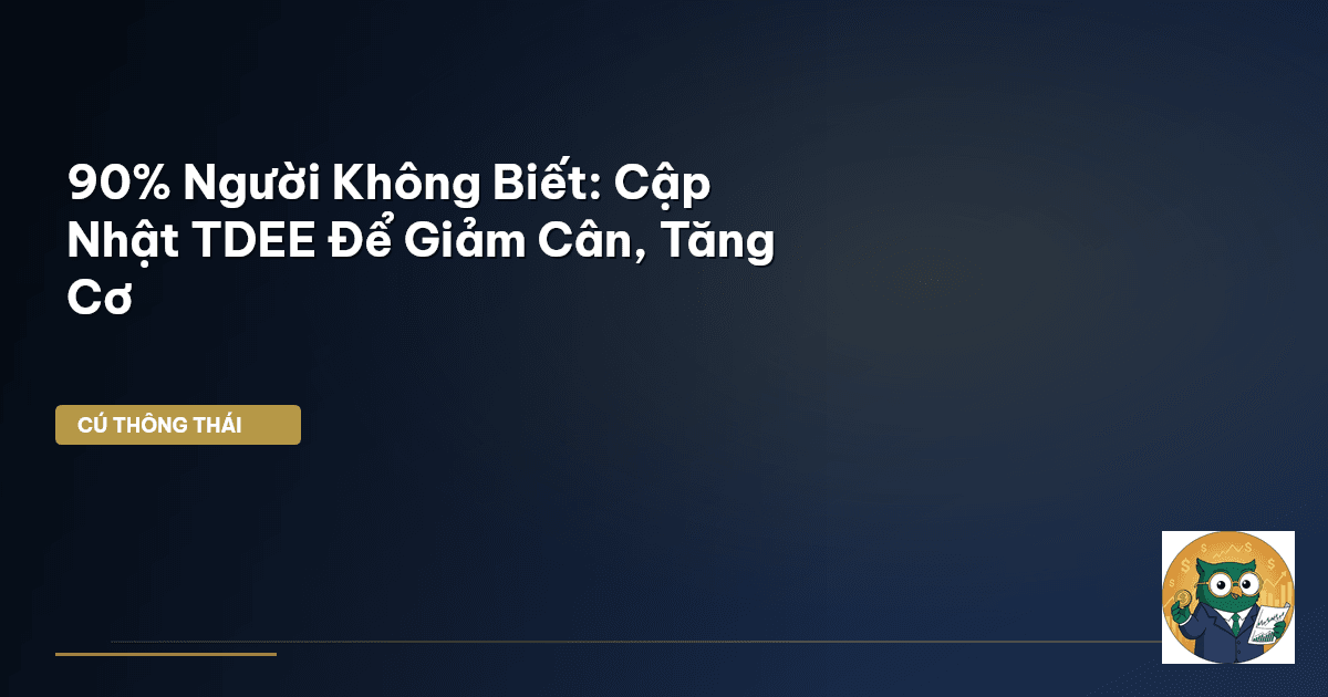 90% Người Không Biết: Cập Nhật TDEE Để Giảm Cân, Tăng Cơ