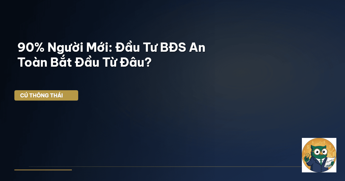 90% Người Mới: Đầu Tư BĐS An Toàn Bắt Đầu Từ Đâu?