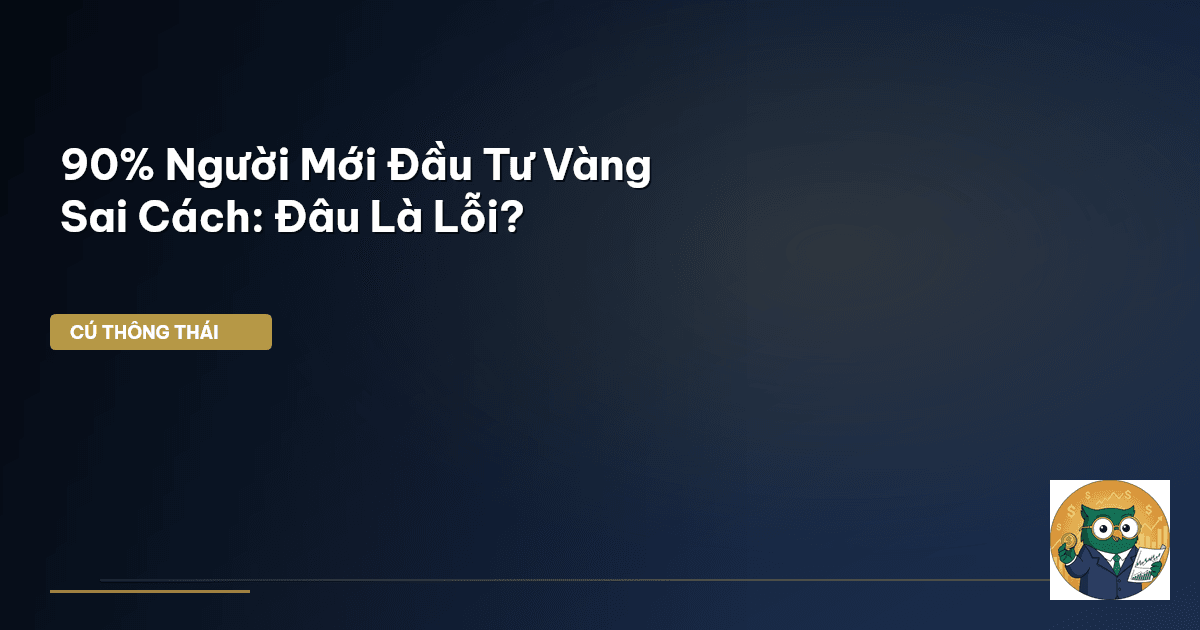 90% Người Mới Đầu Tư Vàng Sai Cách: Đâu Là Lỗi?