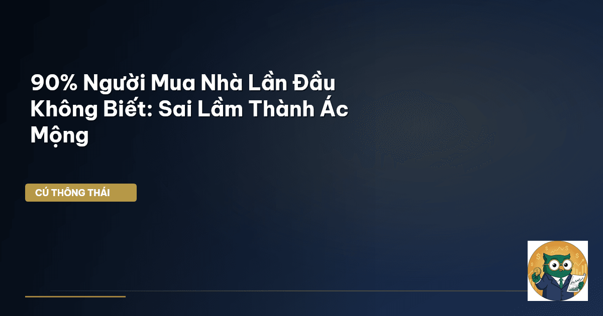 90% Người Mua Nhà Lần Đầu Không Biết: Sai Lầm Thành Ác Mộng
