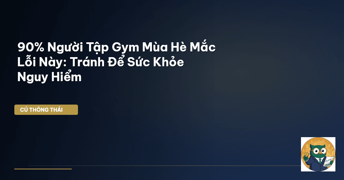 90% Người Tập Gym Mùa Hè Mắc Lỗi Này: Tránh Để Sức Khỏe Nguy Hiểm