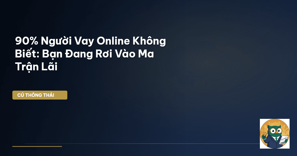 90% Người Vay Online Không Biết: Bạn Đang Rơi Vào ‘Ma Trận Lãi’