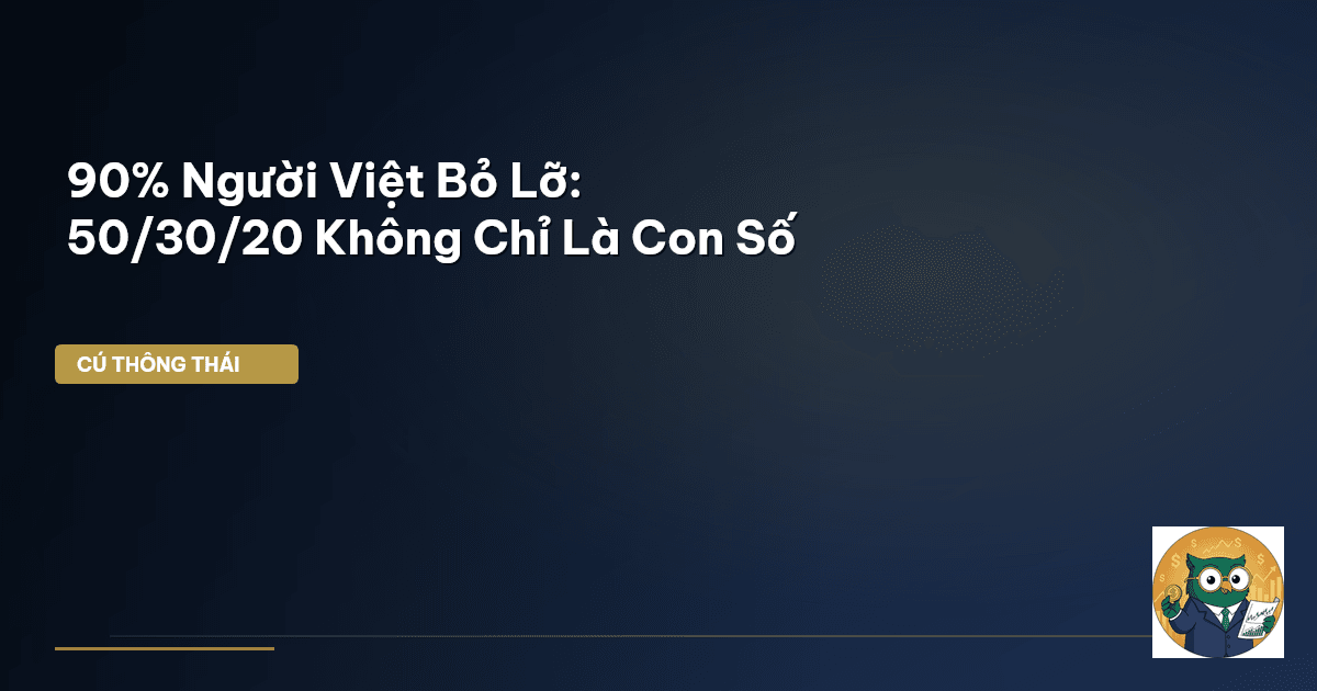 90% Người Việt Bỏ Lỡ: 50/30/20 Không Chỉ Là Con Số