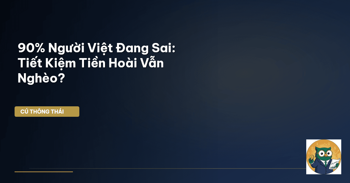90% Người Việt Đang Sai: Tiết Kiệm Tiền Hoài Vẫn Nghèo?