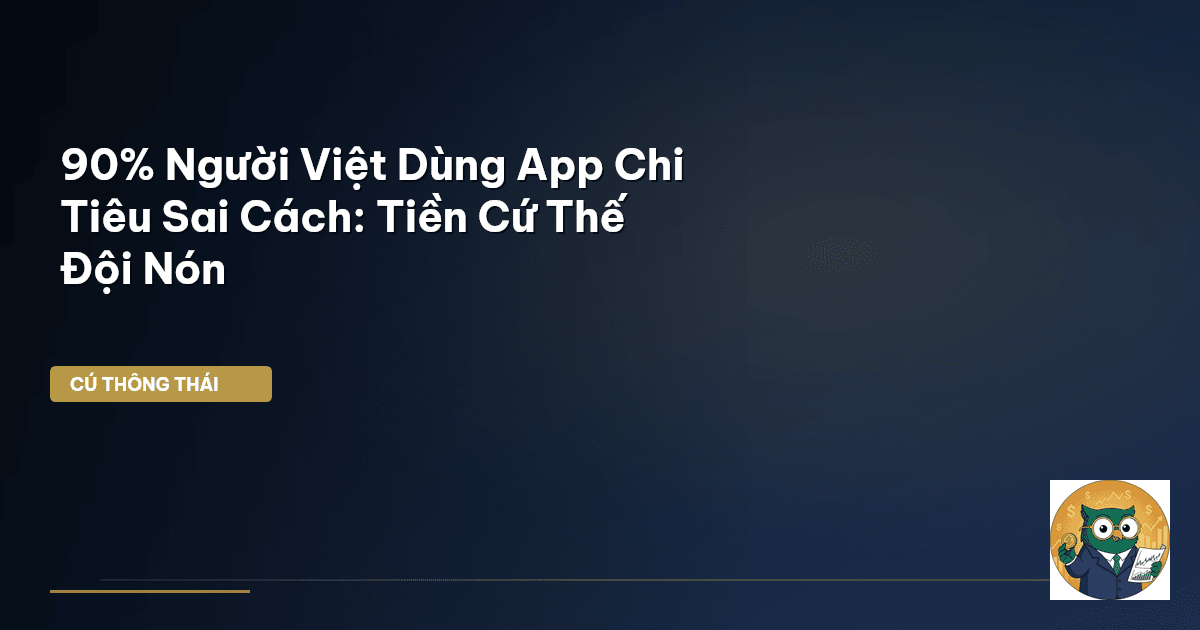 90% Người Việt Dùng App Chi Tiêu Sai Cách: Tiền Cứ Thế Đội Nón