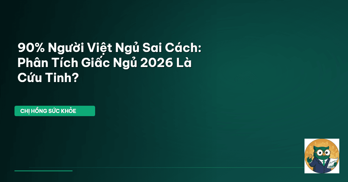 90% Người Việt Ngủ Sai Cách: Phân Tích Giấc Ngủ 2026 Là Cứu Tinh?