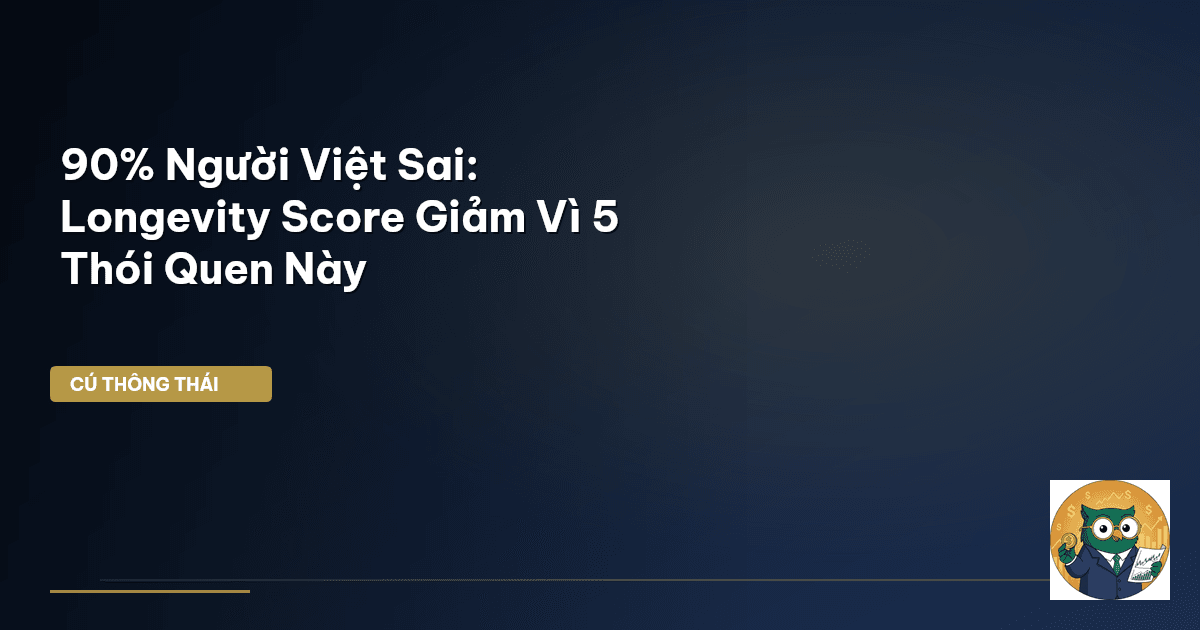90% Người Việt Sai: Longevity Score Giảm Vì 5 Thói Quen Này
