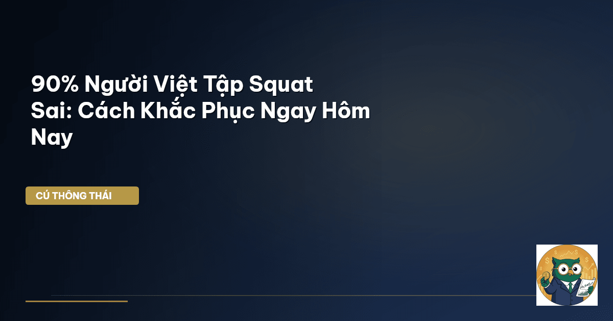 90% Người Việt Tập Squat Sai: Cách Khắc Phục Ngay Hôm Nay