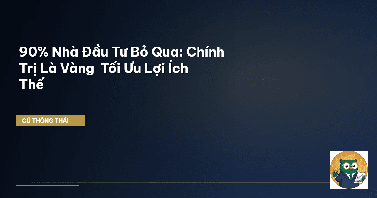 90% Nhà Đầu Tư Bỏ Qua: Chính Trị Là Vàng – Tối Ưu Lợi Ích Thế