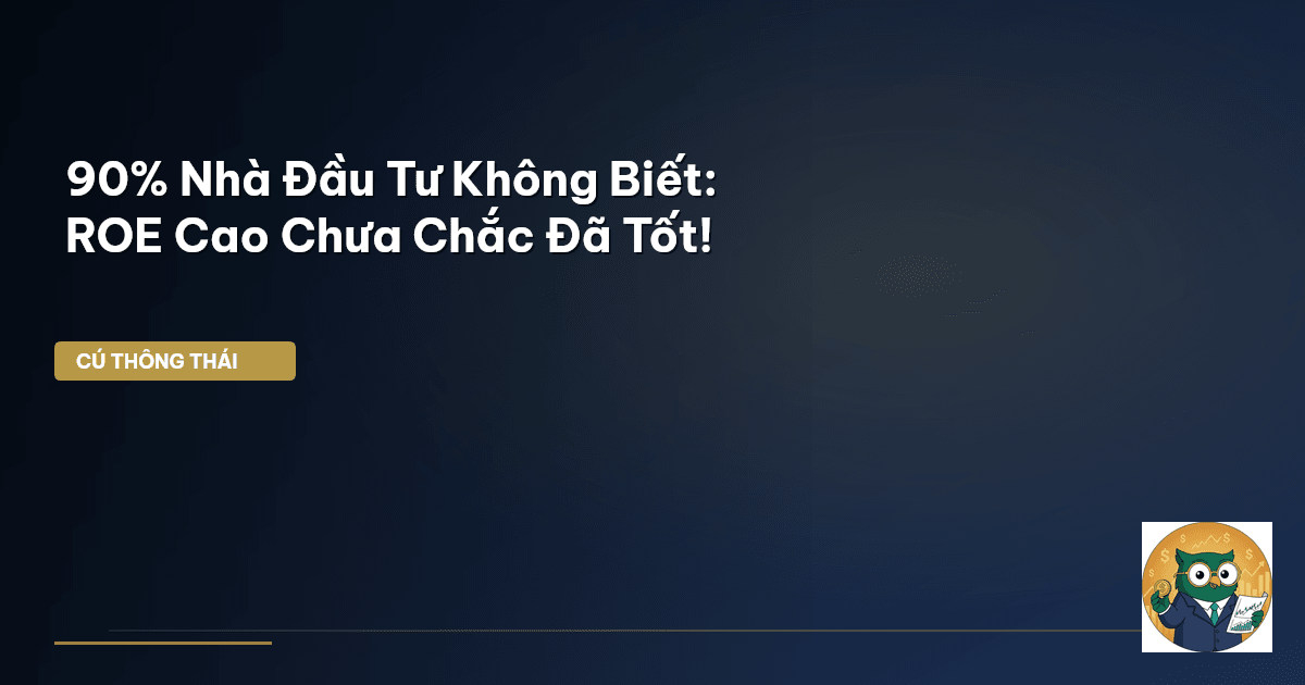 90% Nhà Đầu Tư Không Biết: ROE Cao Chưa Chắc Đã Tốt!