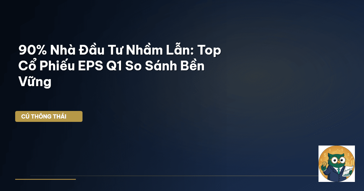90% Nhà Đầu Tư Nhầm Lẫn: Top Cổ Phiếu EPS Q1 So Sánh Bền Vững