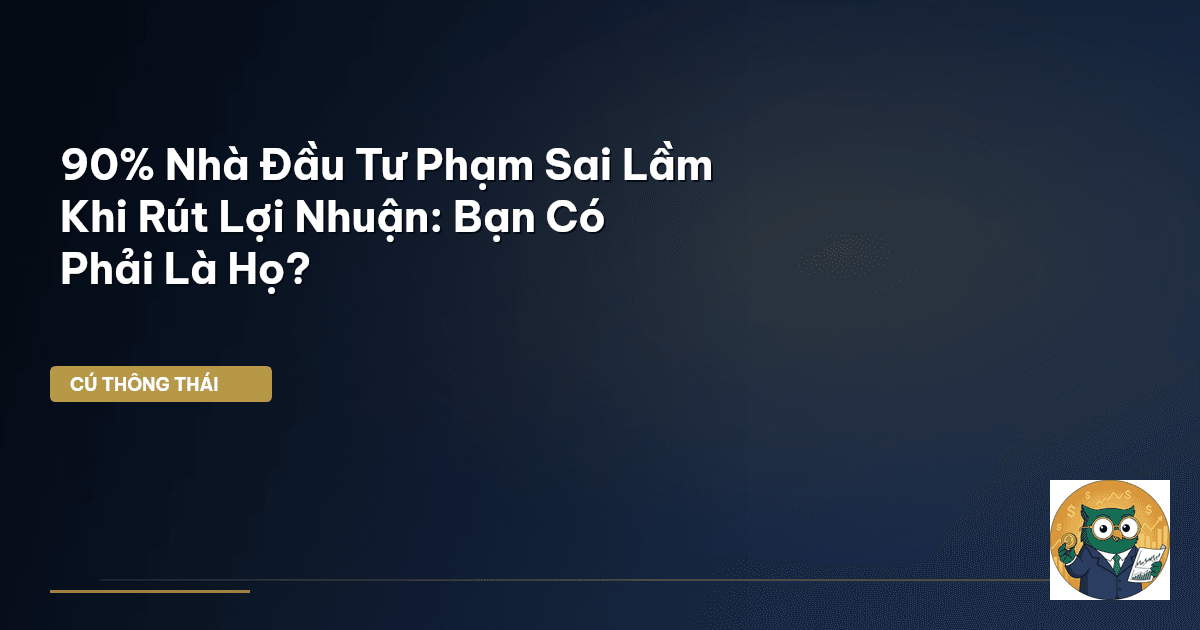 90% Nhà Đầu Tư Phạm Sai Lầm Khi Rút Lợi Nhuận: Bạn Có Phải Là Họ?
