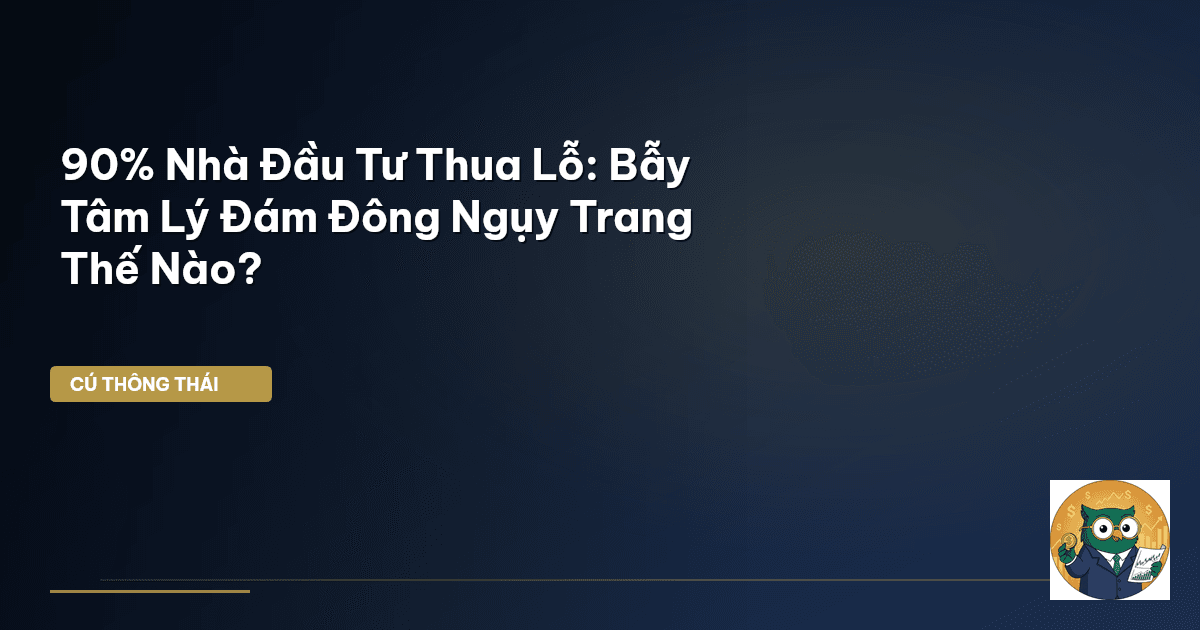 90% Nhà Đầu Tư Thua Lỗ: Bẫy Tâm Lý Đám Đông Ngụy Trang Thế Nào?