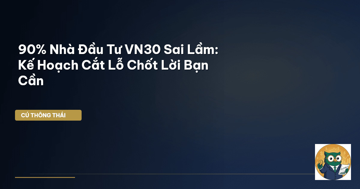90% Nhà Đầu Tư VN30 Sai Lầm: Kế Hoạch Cắt Lỗ Chốt Lời Bạn Cần