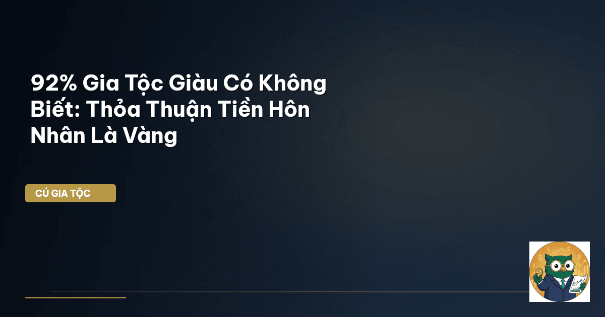 thỏa thuận tiền hôn nhân
