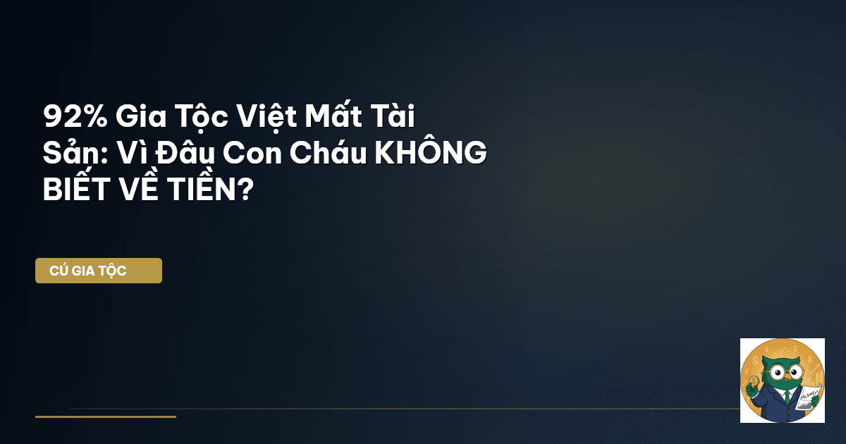 92% Gia Tộc Việt Mất Tài Sản: Vì Đâu Con Cháu KHÔNG BIẾT VỀ TIỀN?