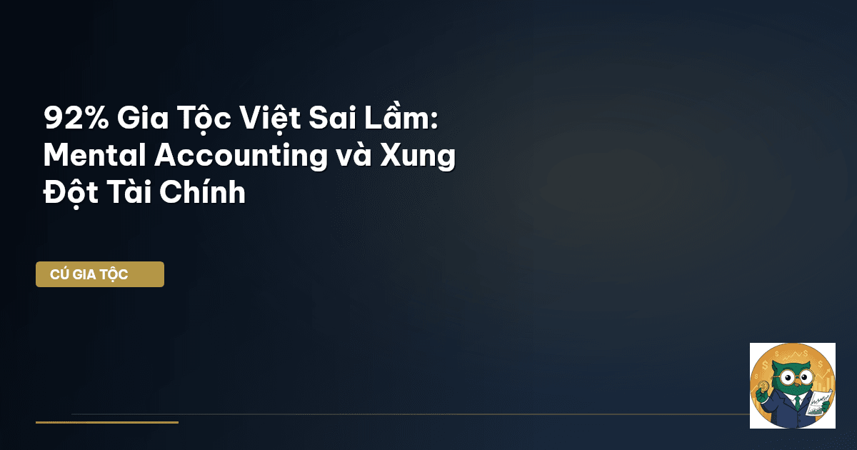 92% Gia Tộc Việt Sai Lầm: Mental Accounting và Xung Đột Tài Chính