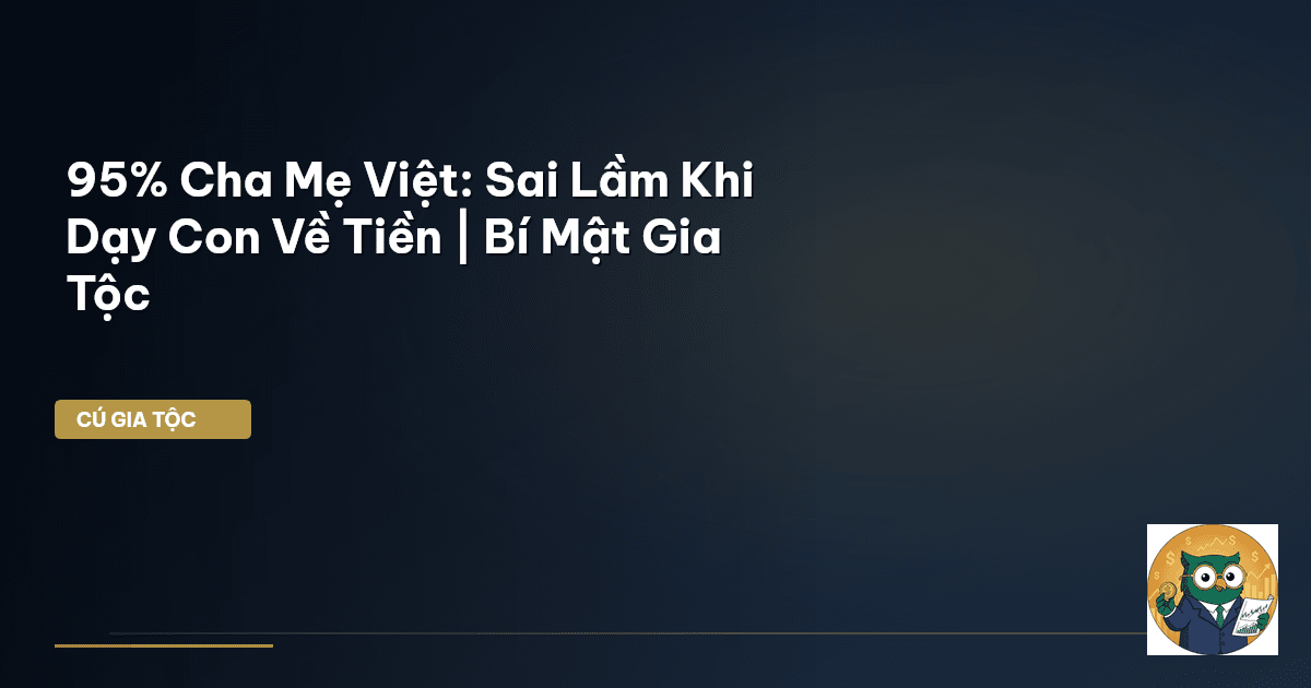 cha mẹ làm gương tài chính