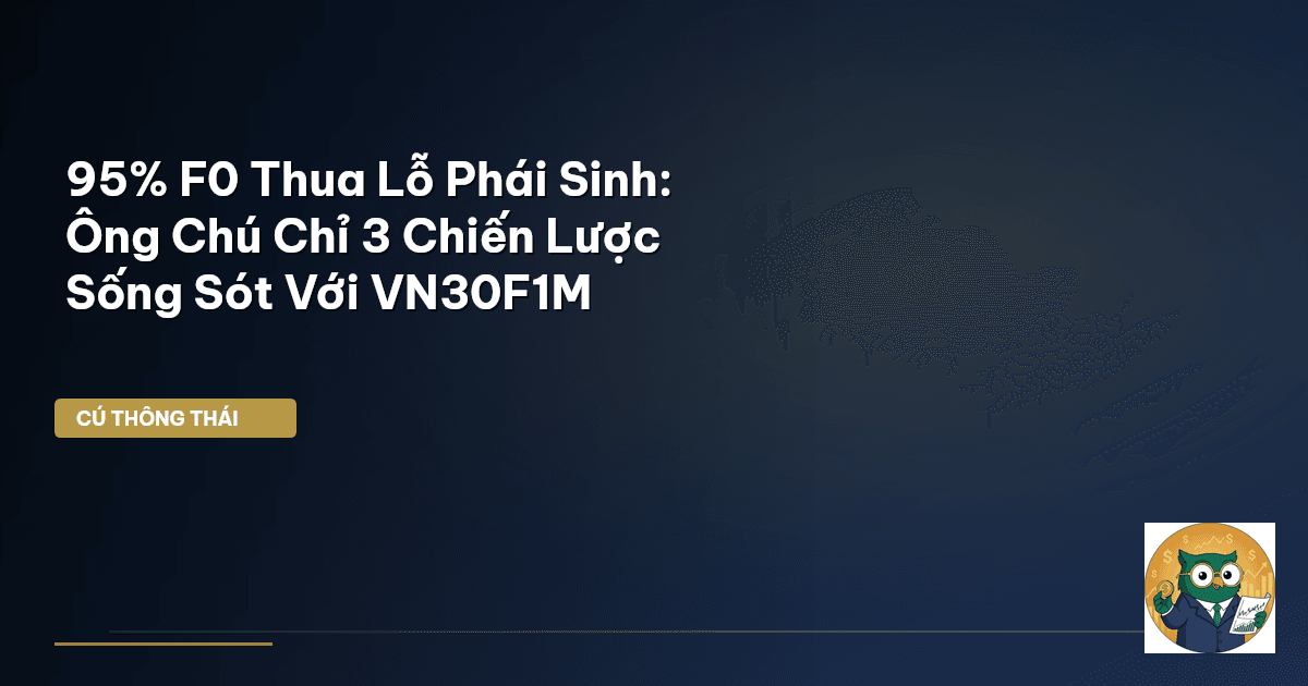 95% F0 Thua Lỗ Phái Sinh: Ông Chú Chỉ 3 Chiến Lược Sống Sót Với VN30F1M