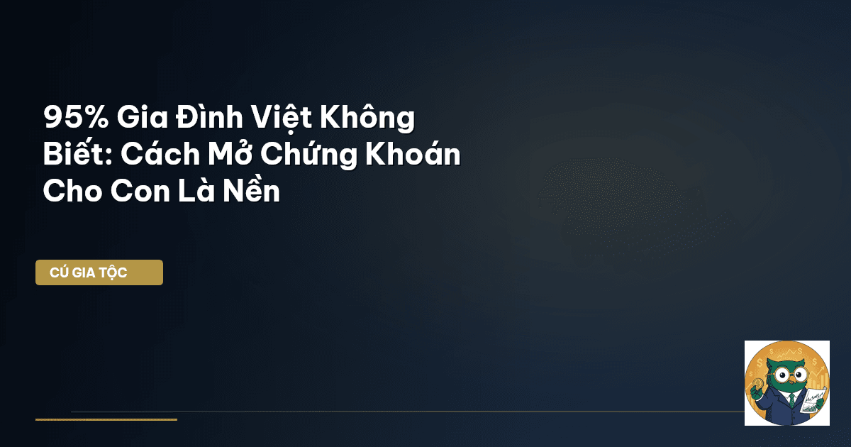 95% Gia Đình Việt Không Biết: Cách Mở Chứng Khoán Cho Con Là Nền