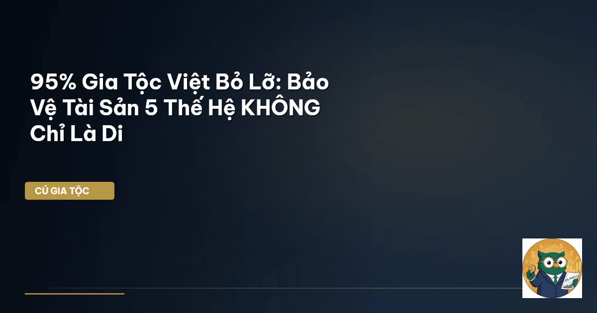 95% Gia Tộc Việt Bỏ Lỡ: Bảo Vệ Tài Sản 5 Thế Hệ KHÔNG Chỉ Là Di