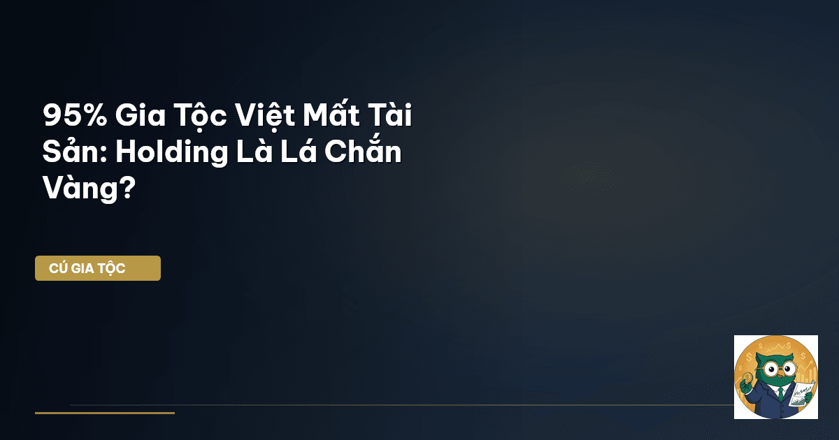 95% Gia Tộc Việt Mất Tài Sản: Holding Là Lá Chắn Vàng?