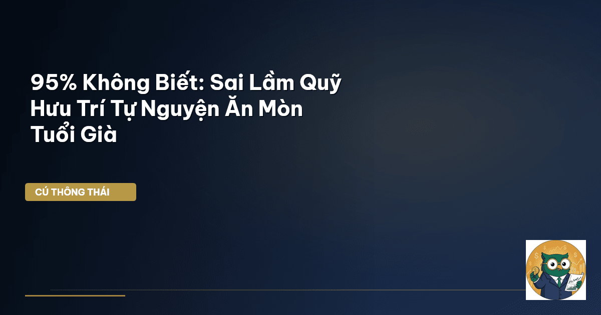 95% Không Biết: Sai Lầm Quỹ Hưu Trí Tự Nguyện Ăn Mòn Tuổi Già