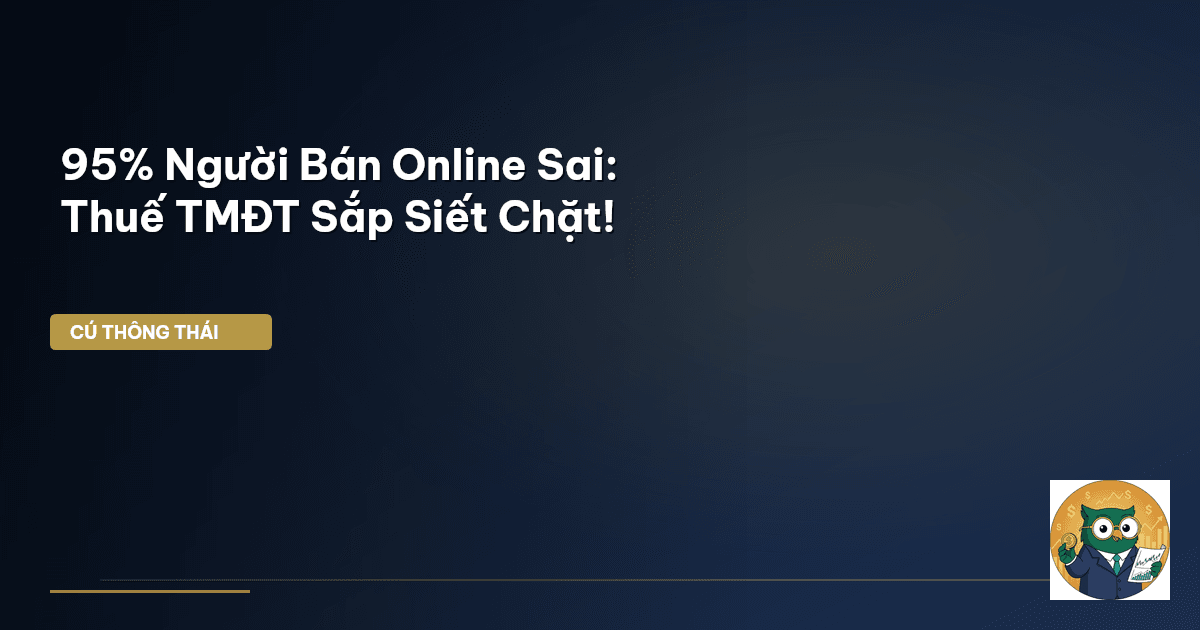95% Người Bán Online Sai: Thuế TMĐT Sắp Siết Chặt!