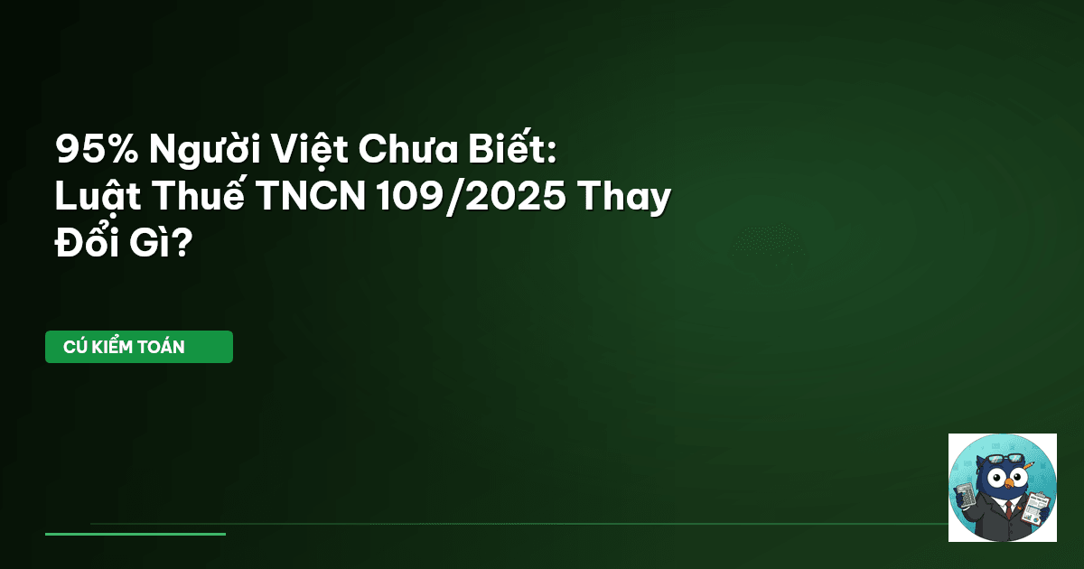 Luật Thuế TNCN 109/2025